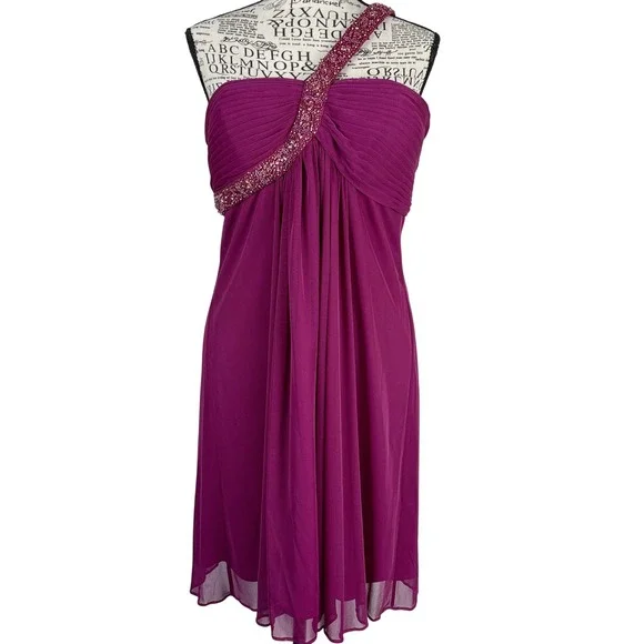 Xscape Dresses Xscape Dress Size Beaded One Shoulder